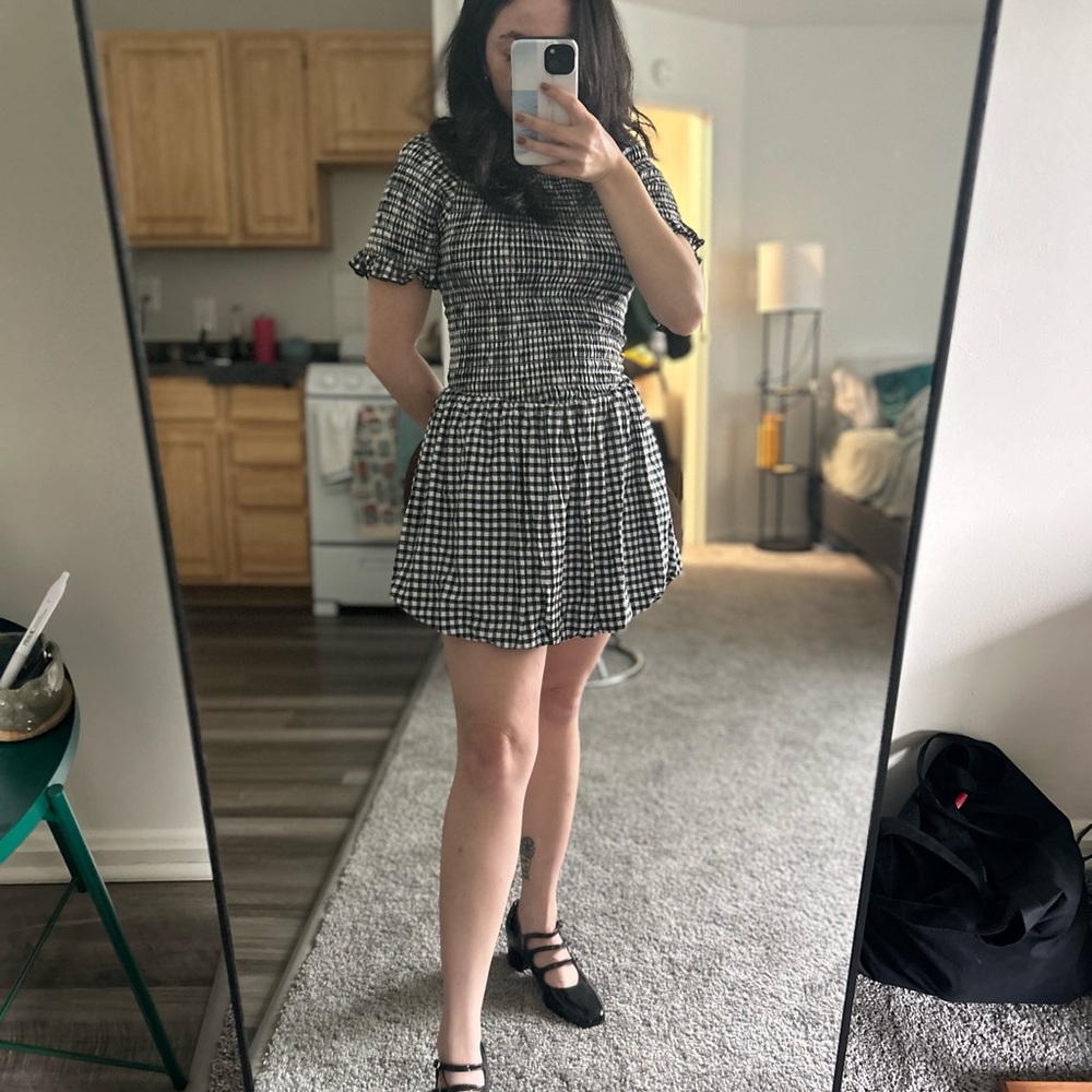 Apres Studio gingham bubble dress size 2